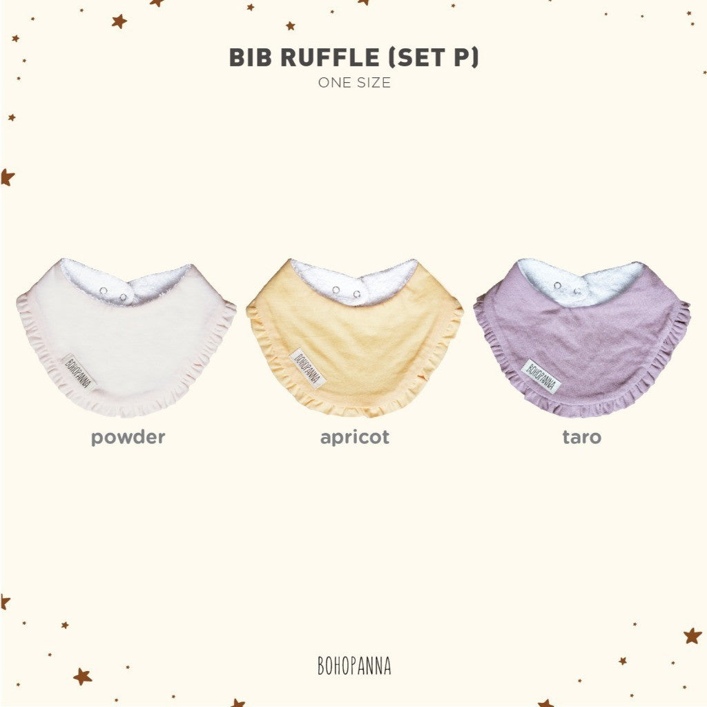 BOHOPANNA - SET OF BIB RUFFLE - Bundling Bib Ruffle - Slabber Bayi
