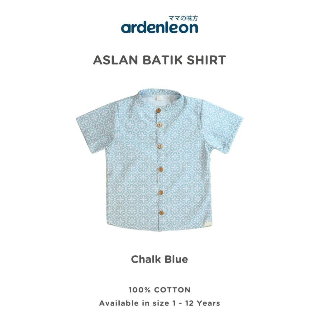 ARDENLEON Atasan Kemeja Anak Laki Laki Aslan Batik Shirt