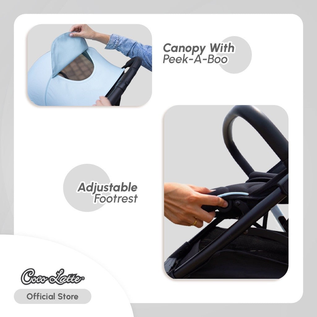 COCOLATTE Conic Auto Stroller 360° swivel front wheels 72655