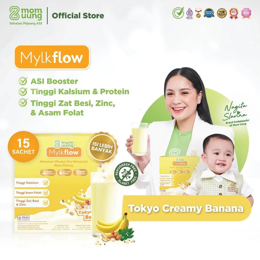 Mom Uung Susu Mylkflow Pelancar Asi 450gr I Susu Pelancar Asi 15sachet