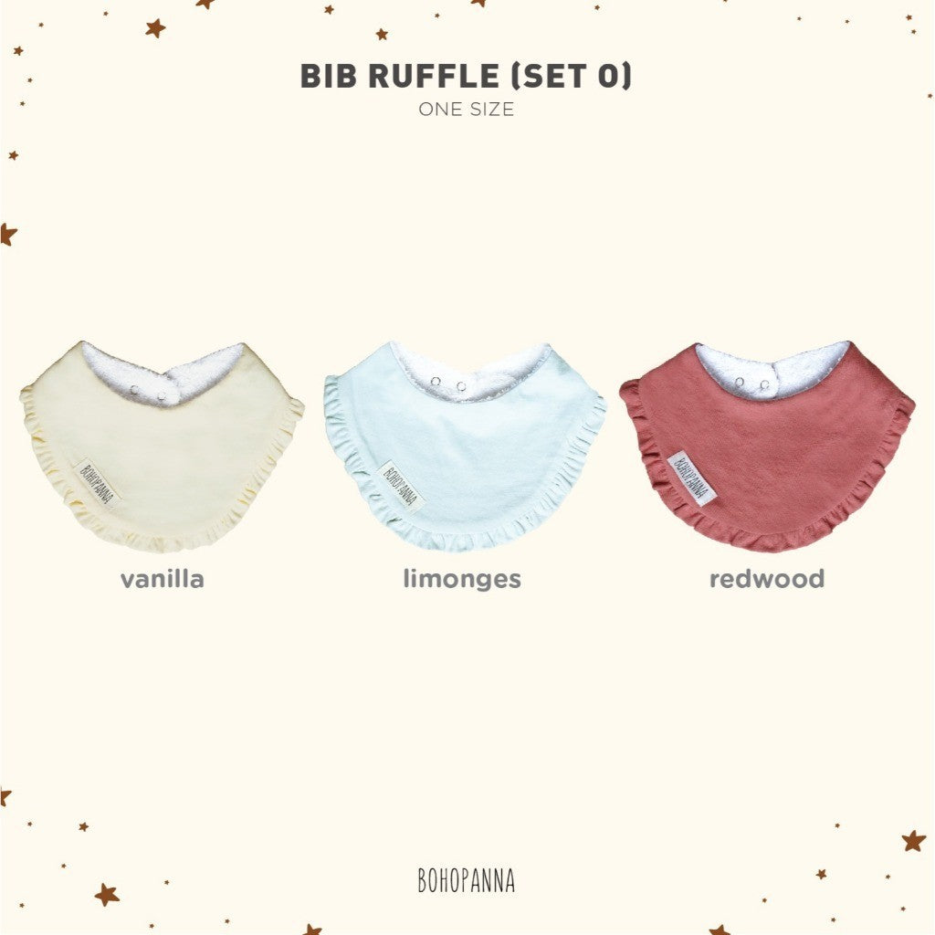 BOHOPANNA - SET OF BIB RUFFLE - Bundling Bib Ruffle - Slabber Bayi