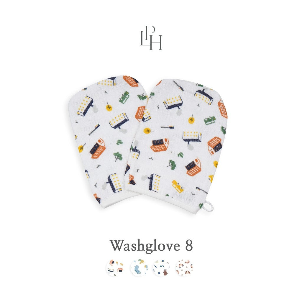 Little Palmerhaus - Washglove Set Of 2 (Waslap Bayi Isi 2) 8.0