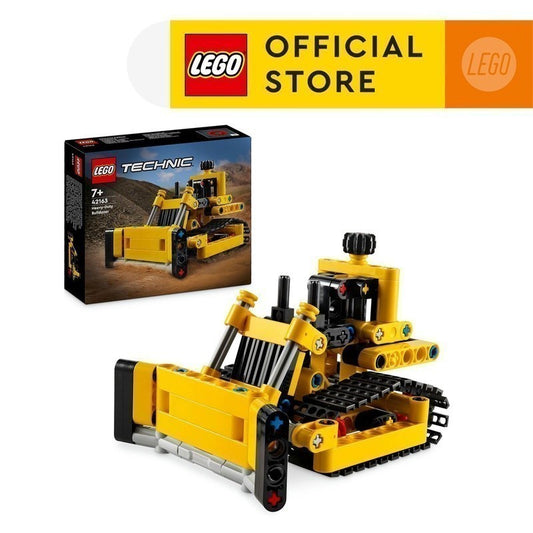 LEGO Technic 42163 Heavy-Duty Bulldozer Set (195 Pieces) Mainan Balok (7 Tahun+)