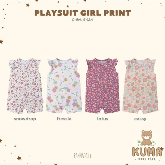 BOHOPANNA - PANNADAILY - PLAYSUIT GIRL PRINT - Jumper Bayi