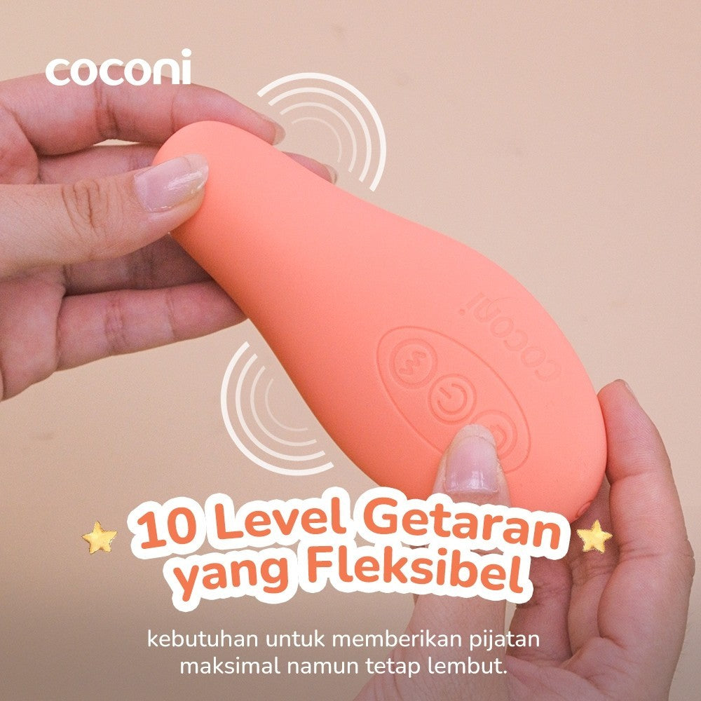 Coconi Warming Lactation Massager | Alat Pijat Laktasi ASI dengan Penghangat dan Getaran, Lancarkan ASI Tersumbat