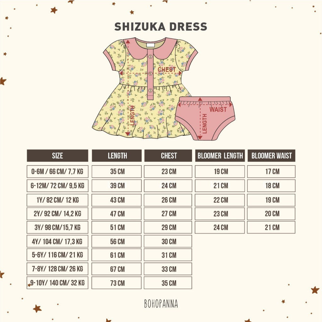 BOHOPANNA - SHIZUKA DRESS - Dress Anak Perempuan 2474