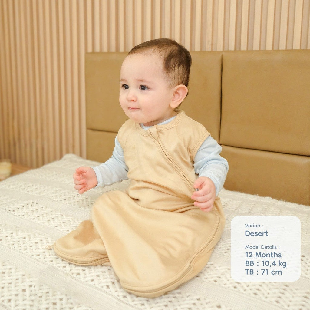Nice Kids - Tencel Sleepsack Bedong Jumper Instan Baby New Born Unisex (0-6 Bulan)