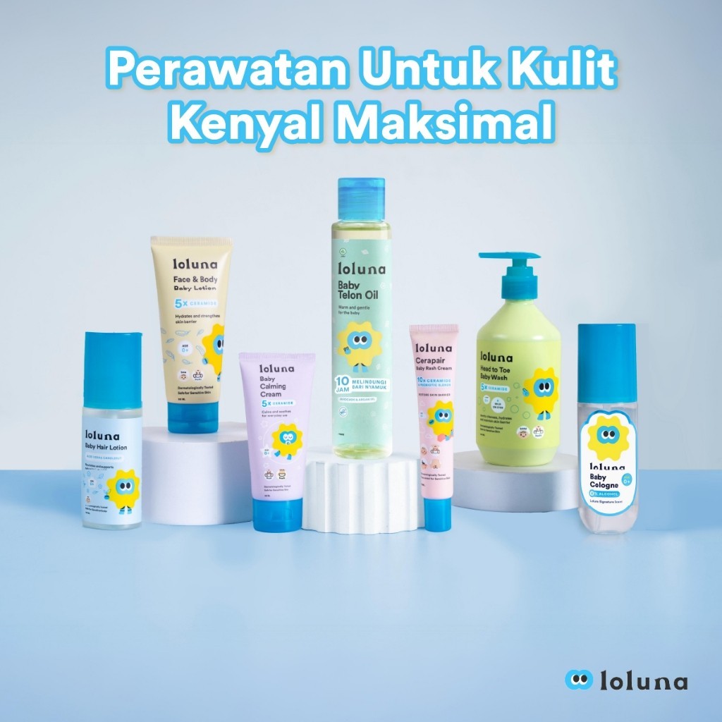 Loluna Baby Minyak Telon Extra - Minyak Anti Nyamuk 10 Jam / Penghangat Tubuh Bayi / Wangi dan Hangat Tahan Lama/ My Baby Minyak Telon Plus