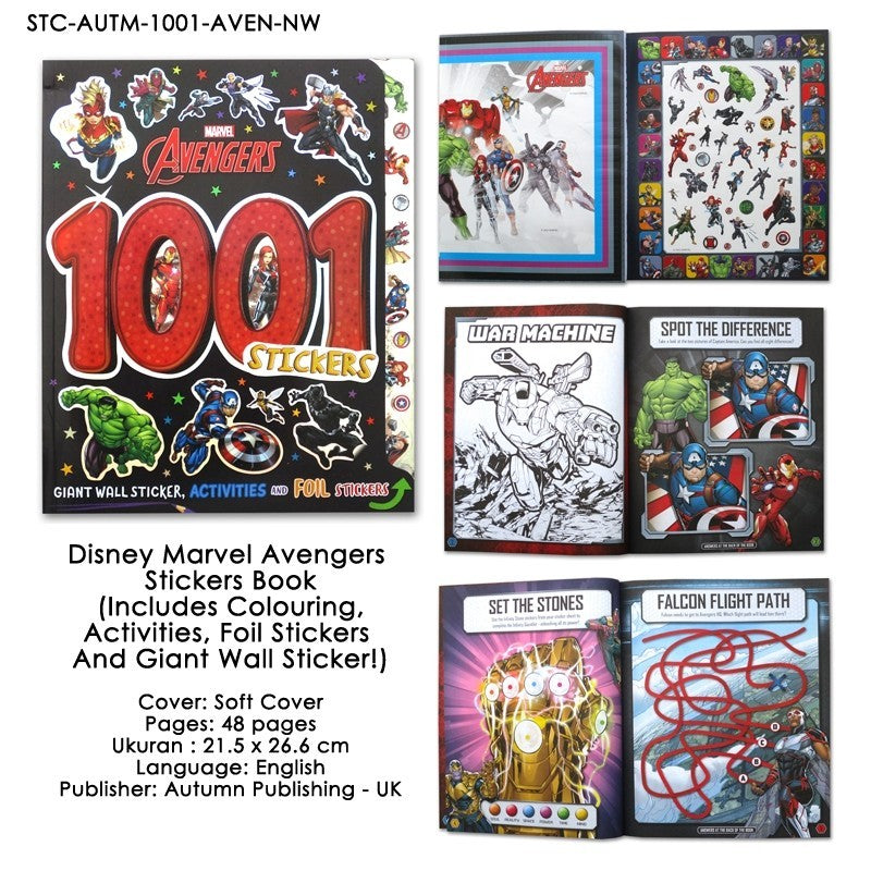 Disney  1001 Stickers Book Buku sticker activity [Autumn]
