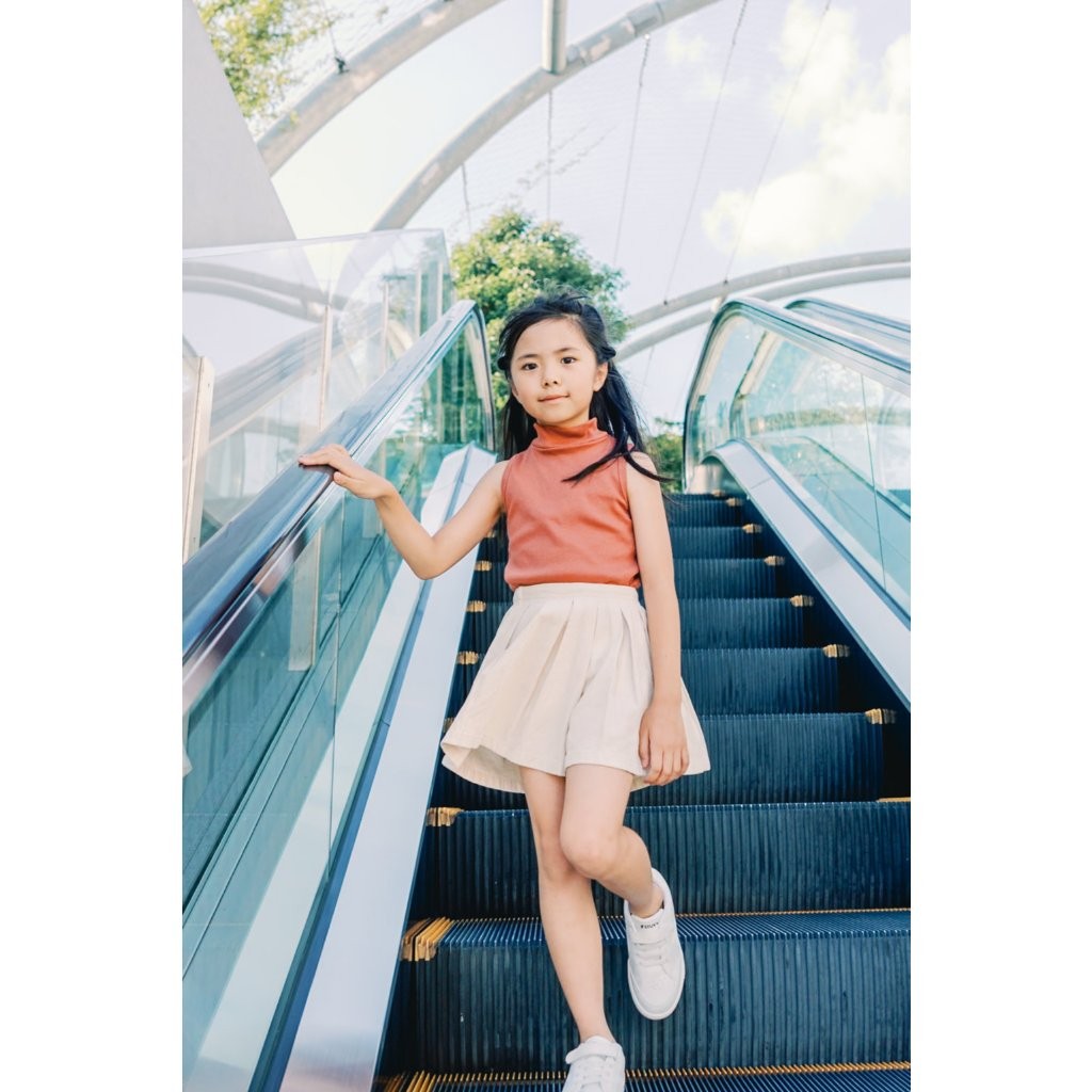 BOHOPANNA - SLEEVELESS TURTLENECK - Atasan Anak Perempuan BP2425