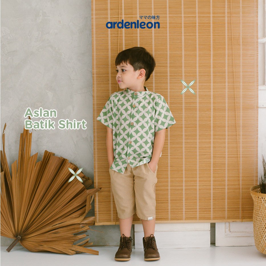 ARDENLEON Atasan Kemeja Anak Laki Laki Aslan Batik Shirt 2.0