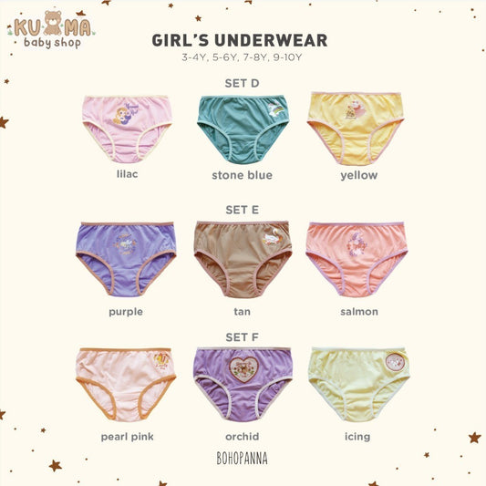 BOHOPANNA - GIRL'S UNDERWEAR - Pakaian Dalam Anak Perempuan