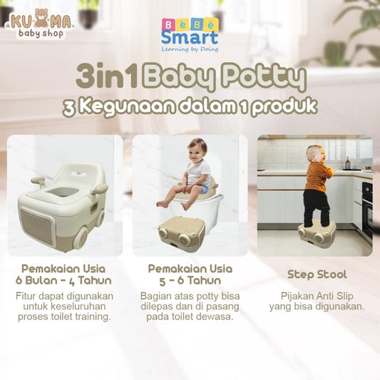 BEBE SMART Toilet Training Anak / Potty training / Pispot anak / WC Duduk Anak / Potty Seat Car Mobil