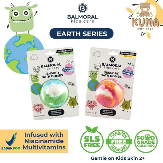 Balmoral Kids Sensory Bath Bombs Earth Series With Surprise Toys Colorful Scent