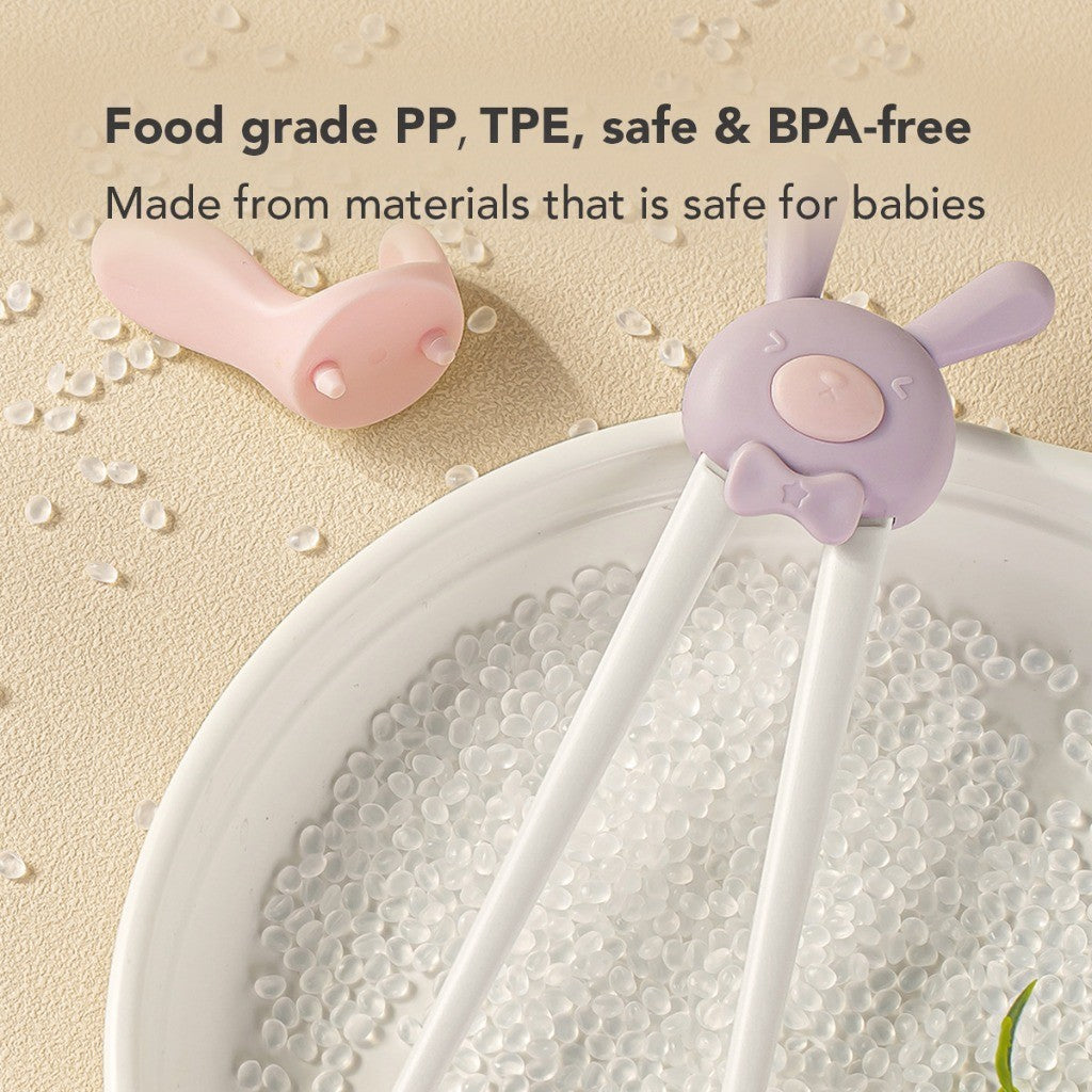 Sakumini Bunny Kids Training Chopstick Sumpit Anak Belajar Makan BPA Free