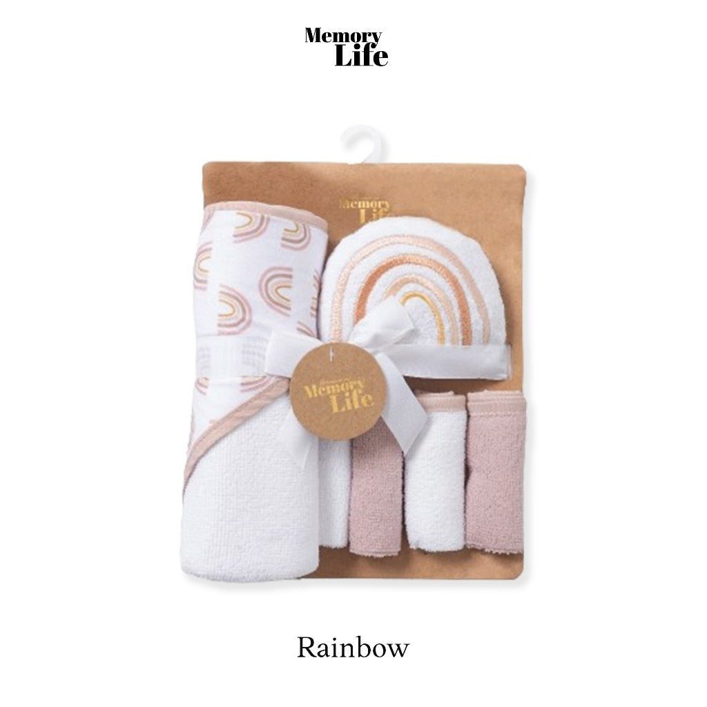 MemoryLife Little Dove Baby Bath Towel Set | Hampers Handuk Bayi, Hampers New Born, Kado lahiran Bayi, Baby Gift Set.