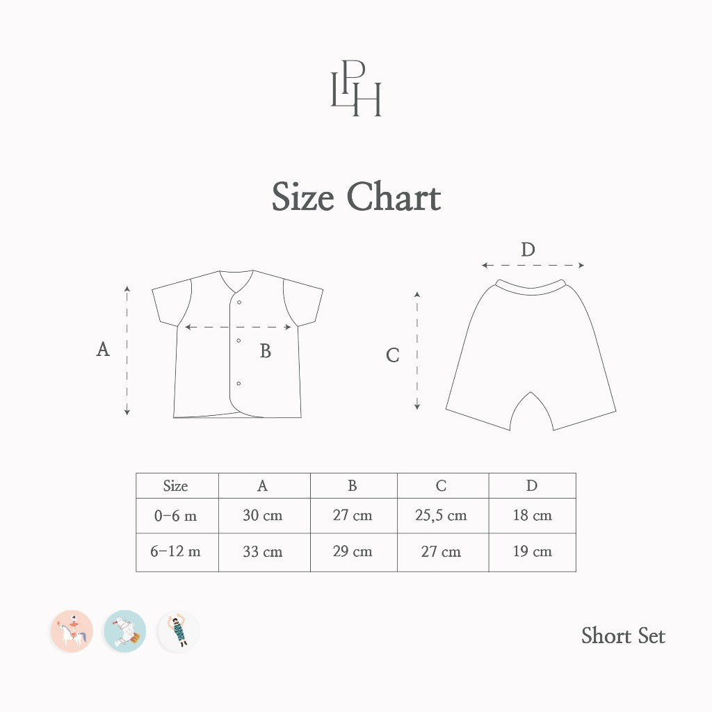 Little Palmerhaus - Little Wear Short Set 26.0 (Setelan Bayi Lengan Pendek)