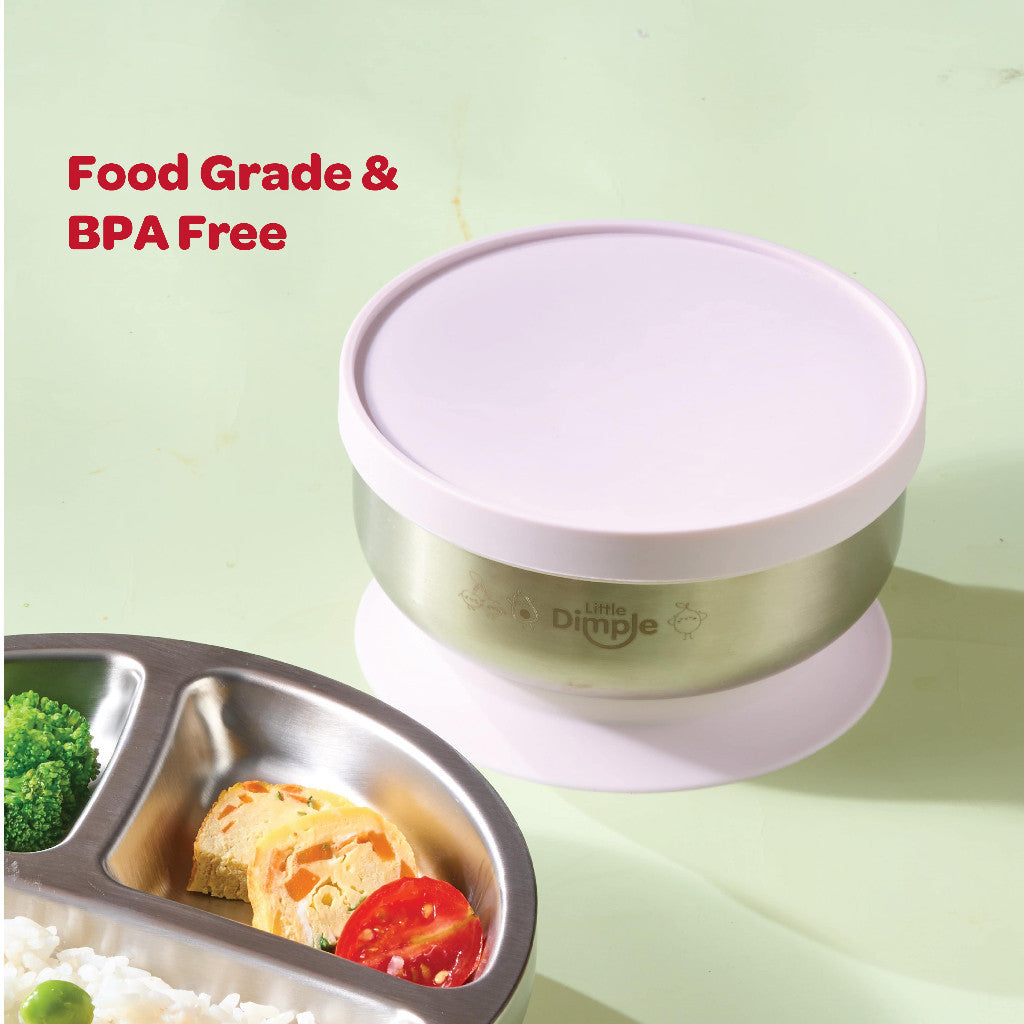 Little Dimple Pure Bowl - Mangkuk Anak Stainless Steel BPA Free