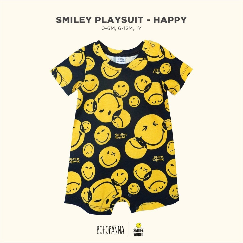BOHOPANNA - BOHOPANNA X SMILEY - PLAYSUIT - Jumper Bayi Laki-Laki