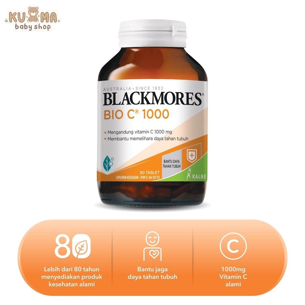 Blackmores Bio C 1000Mg BPOM Kalbe 90 Tab | Suplemen Vitamin C Kekebalan Tubuh Dan Antioksidan