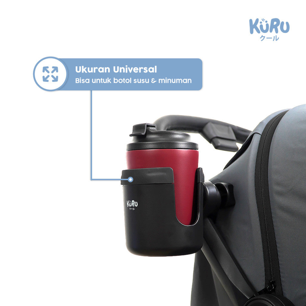 Kuru Universal Stroller Bottle Cup Holder | Aksesoris Stroller Dudukan Botol Minum