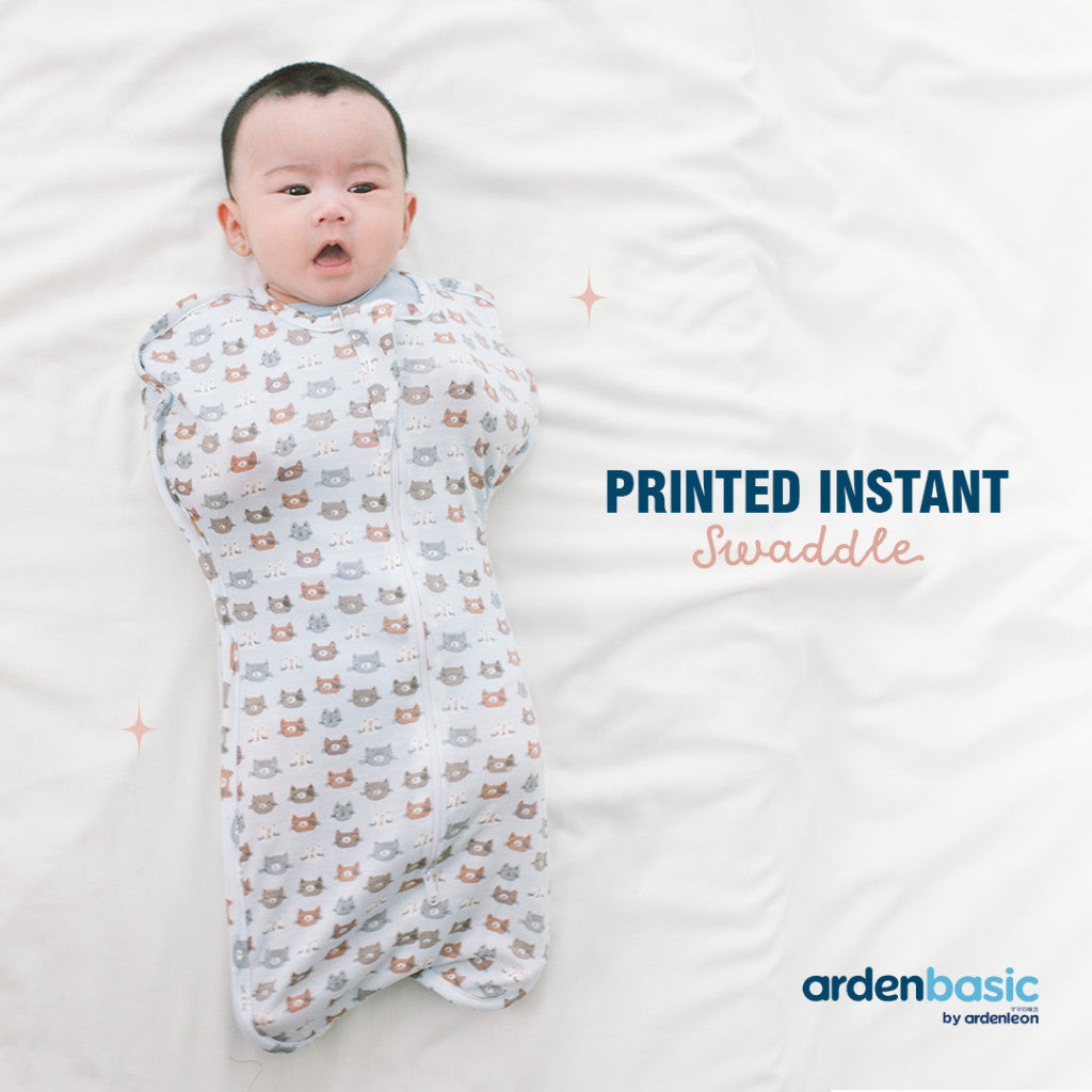 ARDENLEON ArdenBasic Printed Instant Swaddle Bedong Bayi