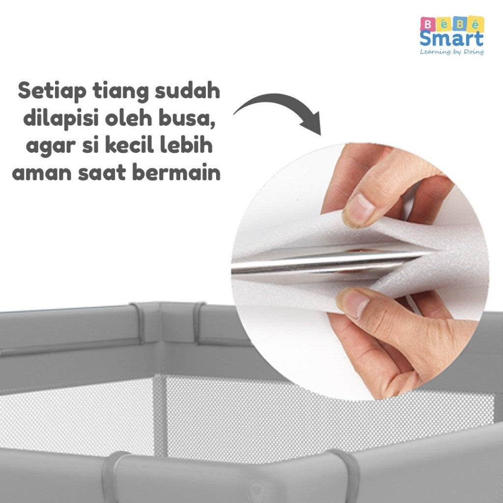 BEBE SMART Pagar Bayi / Pagar Bayi Bermain / Pagar Mainan Anak / Playpen Bayi / Pagar Main Anak