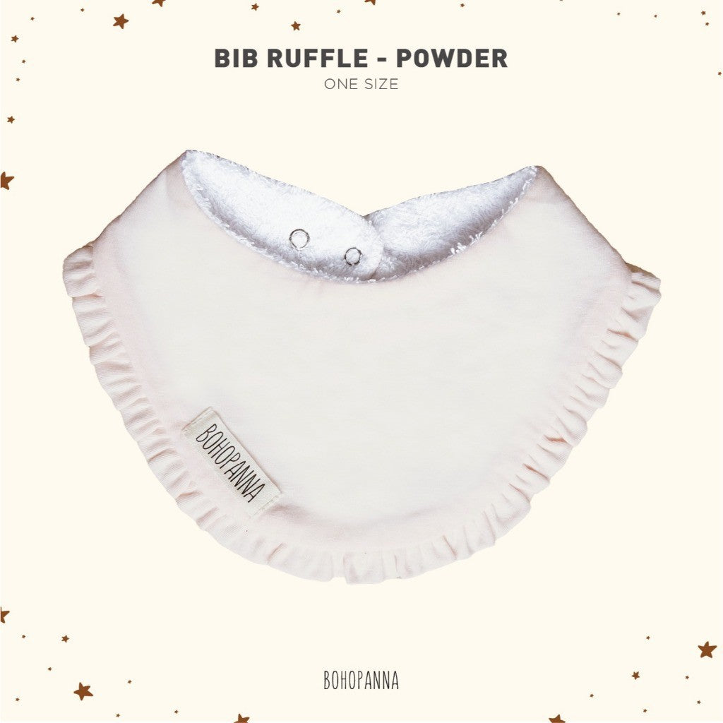 BOHOPANNA - BIB RUFFLE - Slabber Bayi Perempuan