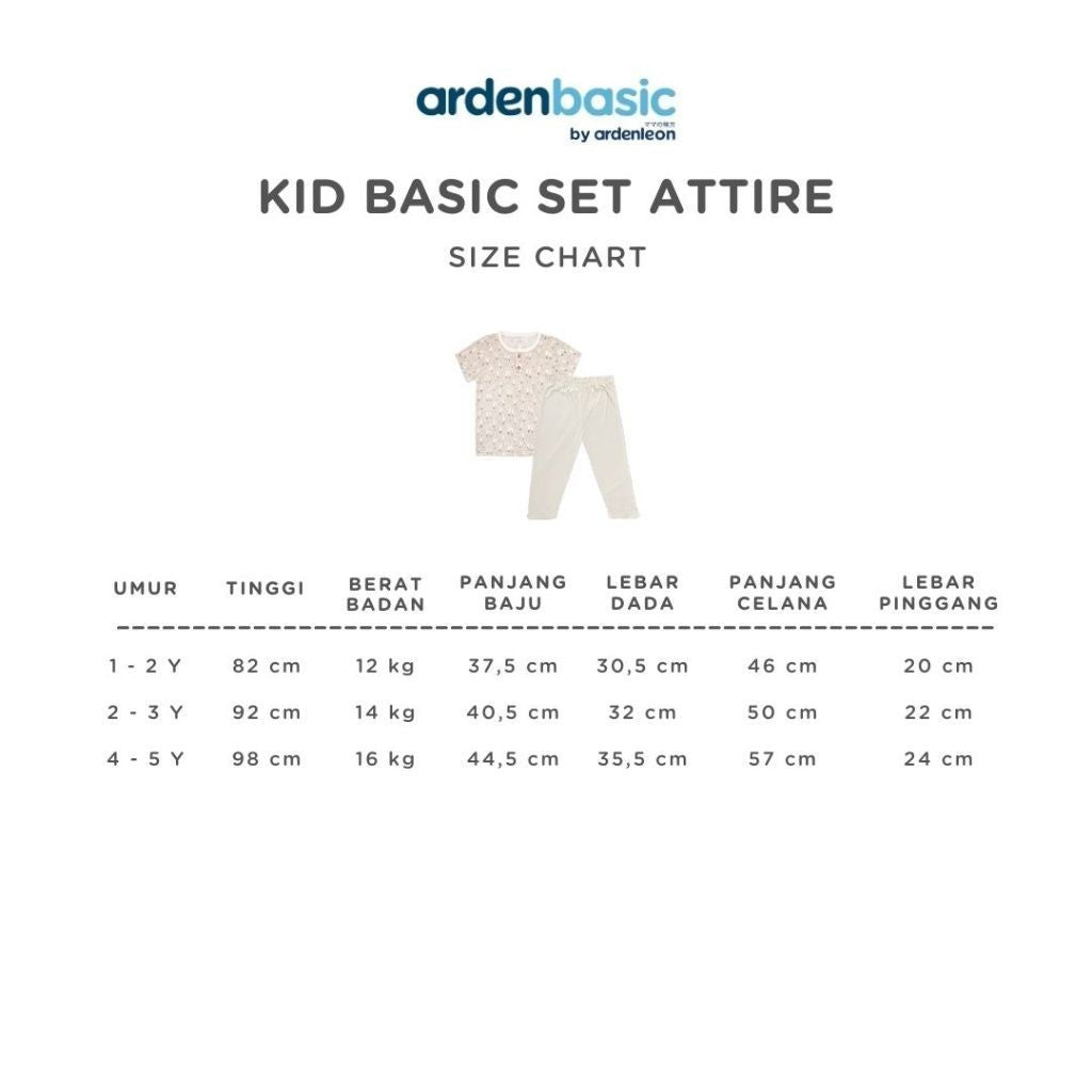 ARDENLEON ArdenBasic Kid Basic Set Attire Setelan Anak