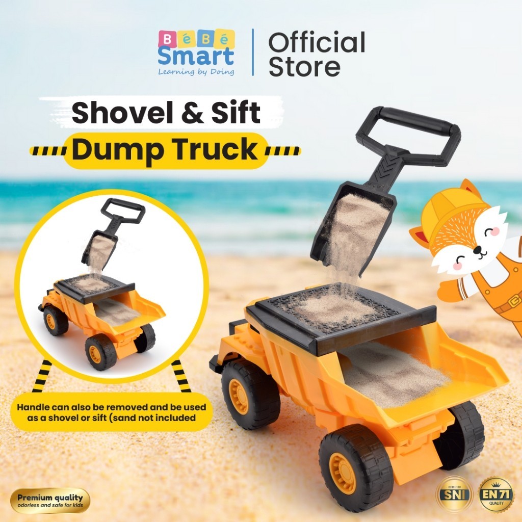 BEBE SMART BEBESMART Ride on Mobil Anak Bisa Dinaiki / Mainan Anak / Ride On Anak / Shovel & Sift Dump Truck