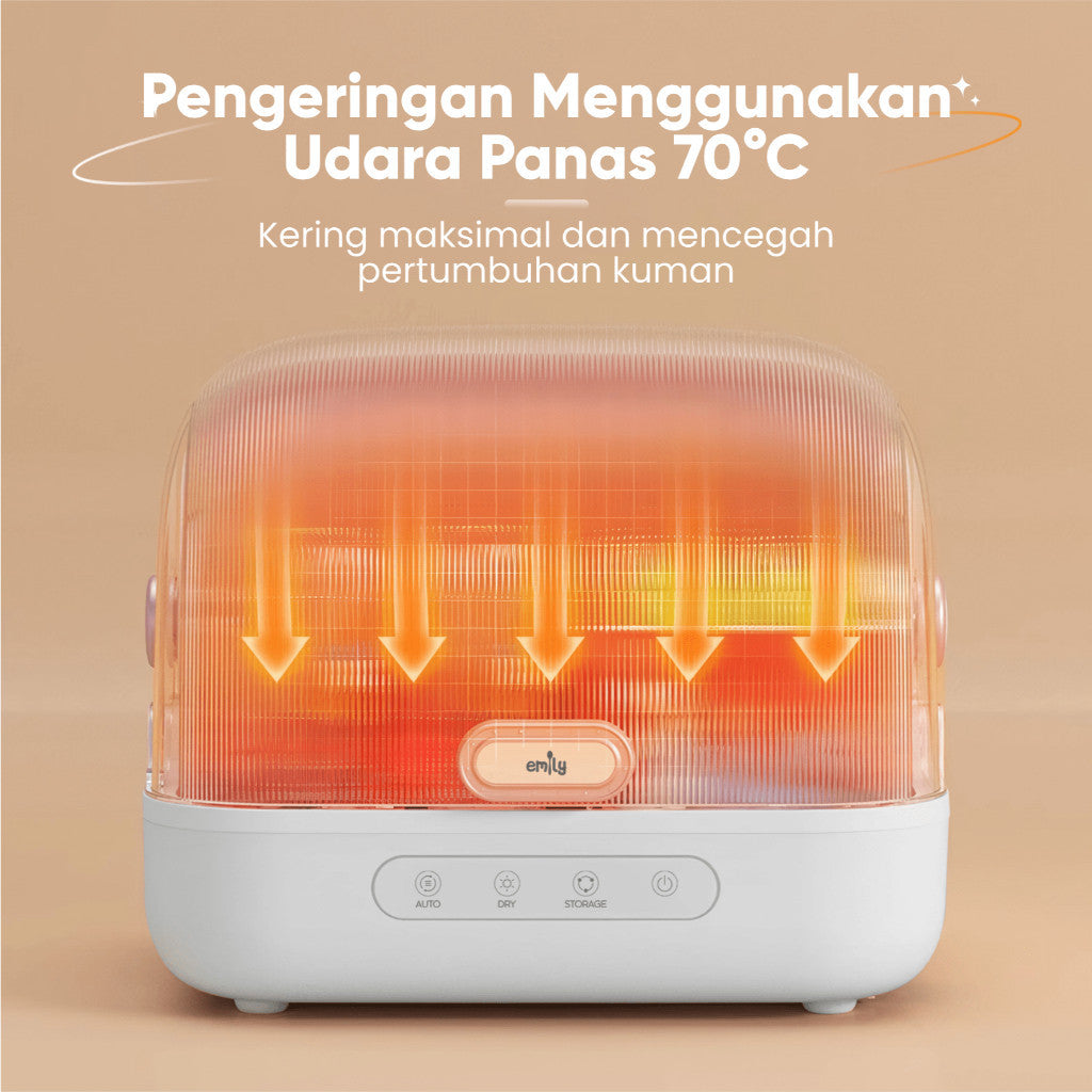 Emily UV Sterillizer & Dryer 16L 180W Sterillizer Baby / Sterillizer Botol Bayi Pengering Alat Bayi EST 19807
