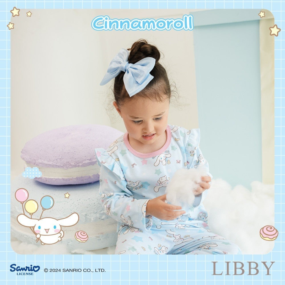 LIBBY Sanrio Bundling Perlengkapan Bayi Kuromi Cinnamoroll Hello Kitty (3 Pcs) Bedong | Sarung Tangan & Kaki Bayi | Topi Tali | Slaber