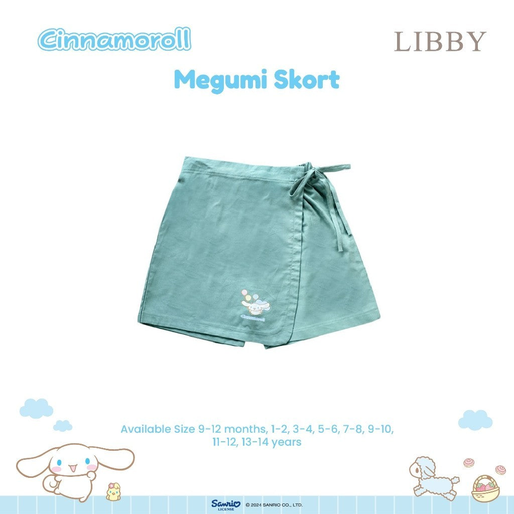 LIBBY Sanrio Megumi Skort Anak Perempuan Kuromi Cinnamoroll 9 Bulan - 4 Tahun (1 PCS) Rok Celana
