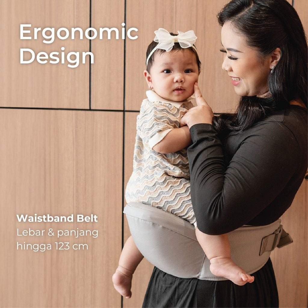 Gendongan Bayi Hipseat Lembut & Ringan - Lightweight Hipseat Carrier MOOIMOM