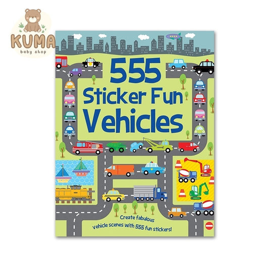 555 Sticker Fun Vehicles Sticker Book [Imagine That]