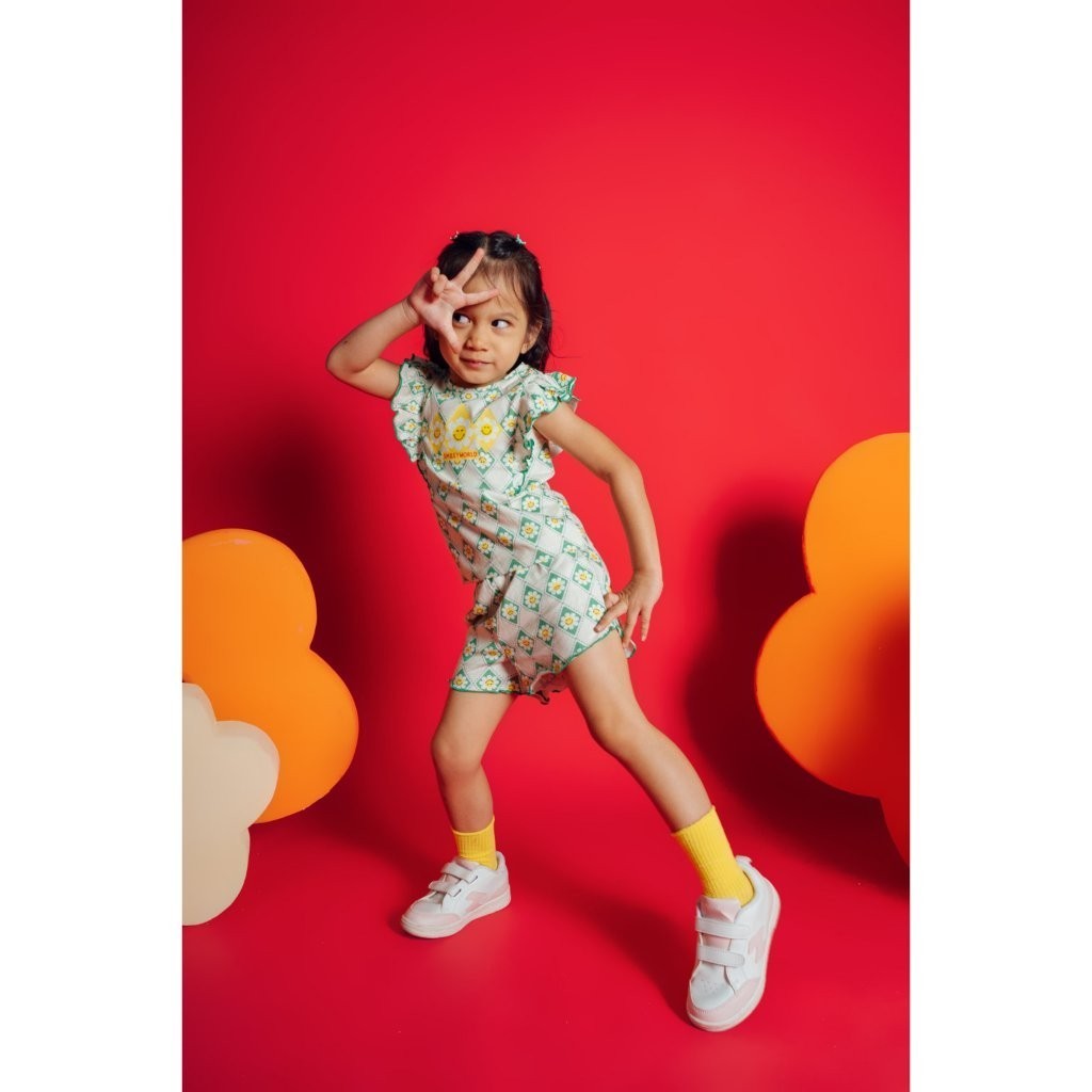 BOHOPANNA - BOHOPANNA X SMILEY - ELORA SET - Setelan Baju Anak Perempuan