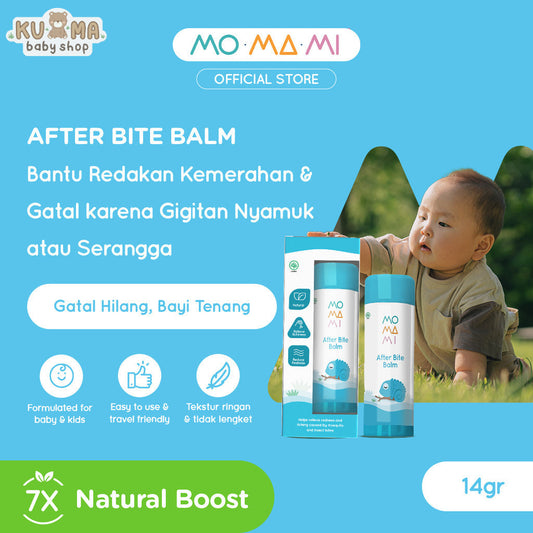 Momami After Bite Balm 14gr – Itch Relief Balsem Pereda Ruam Gatal Gigitan Nyamuk Serangga Anak Bayi