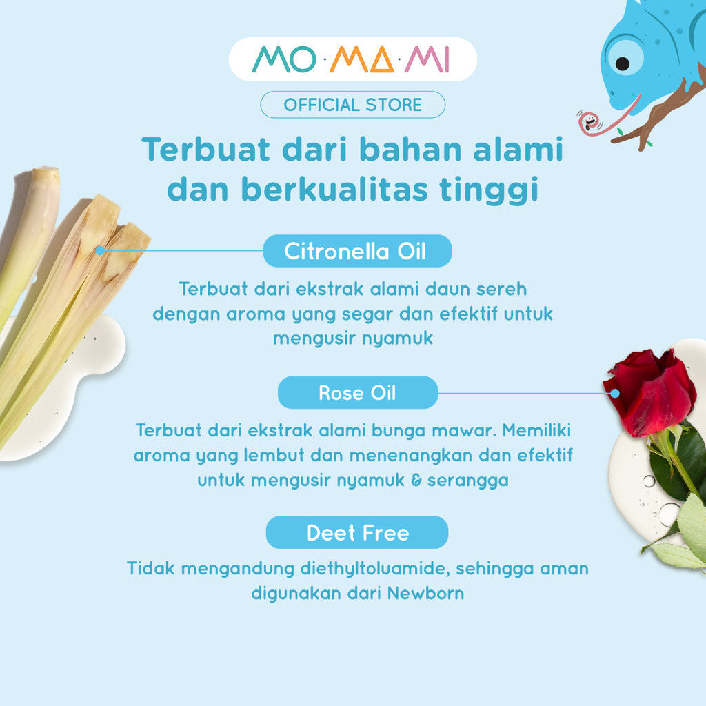 Momami Citronella Mosquito Shield Anti-Repellent Patch - Sticker Anti Nyamuk Anak 100% Bahan Alami