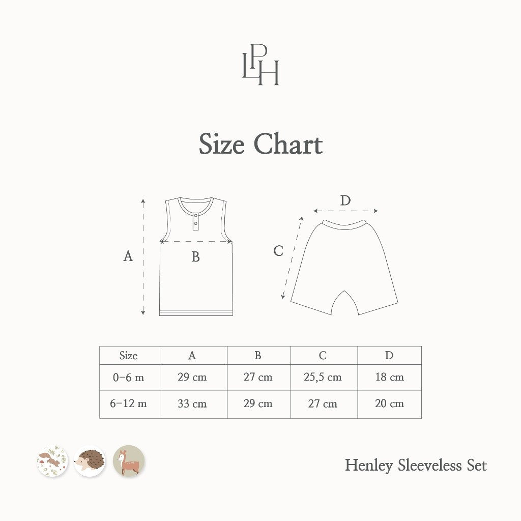 Little Palmerhaus - Little Wear Henley Sleeveless Set 24.0 (Setelan Bayi Lengan Buntung)