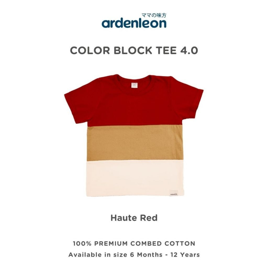 ARDENLEON Atasan Kaos Anak Color Block Tee 4.0 6 Bulan - 12 Tahun