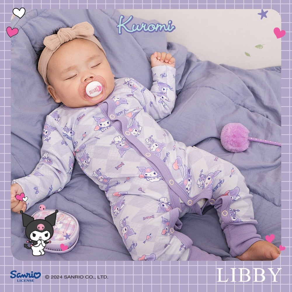 LIBBY Sanrio Premium Baju Tidur Bayi Sleepsuit Bodysuit Romper Bayi Perempuan Kuromi Cinnamoroll Hello Kitty (1 PCS/PACK)