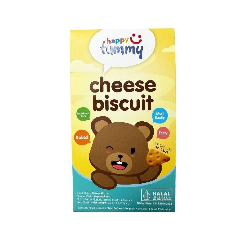 Happy Tummy Cheese Biscuit / Camilan Bayi & Anak 30 gr Halal