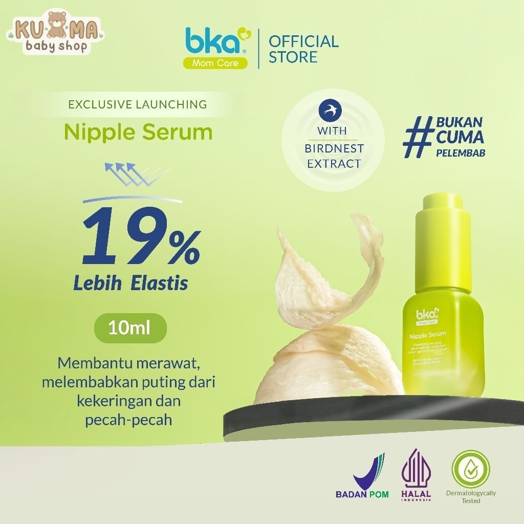 BKA Mom Care NIPPLE SERUM isi 10 / 20ml - Meminimalisir Puting Lecet | Perawatan Puting dari Masa Kehamilan - HALAL