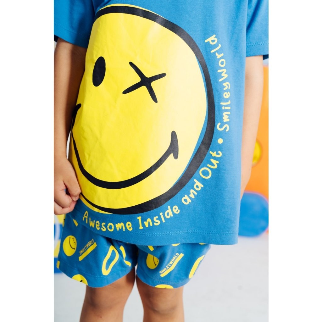 BOHOPANNNA - BOHOPANNA X SMILEY - BASIC SET - Setelan Baju Anak Laki-Laki