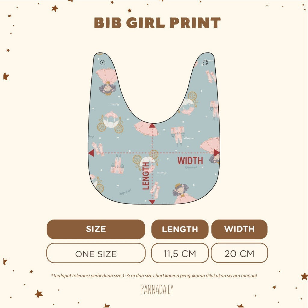 BOHOPANNA - PANNADAILY - BIB GIRL PRINT - Slabber Bayi