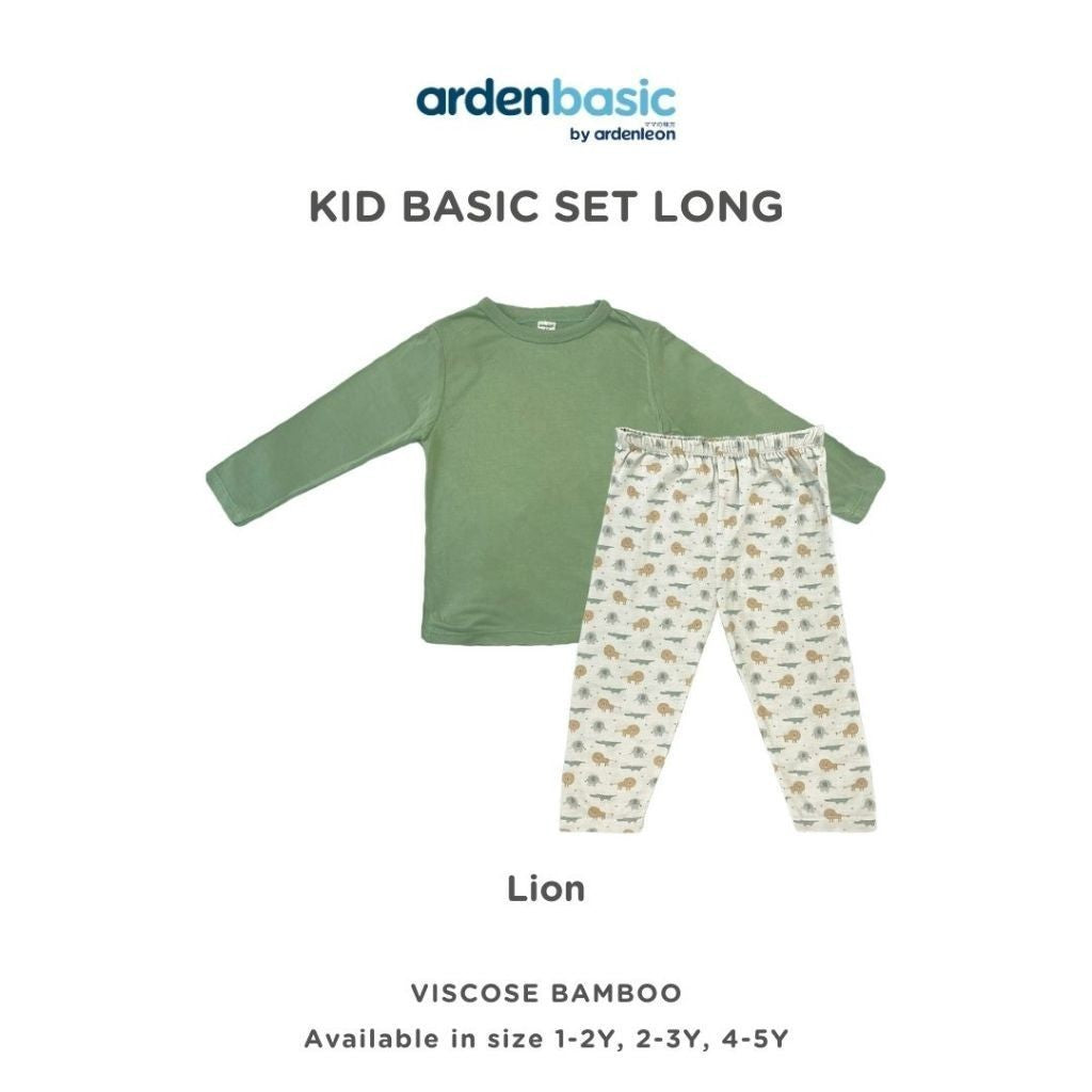 ARDENLEON ArdenBasic Kid Basic Set Long Setelan Baju Tidur Anak