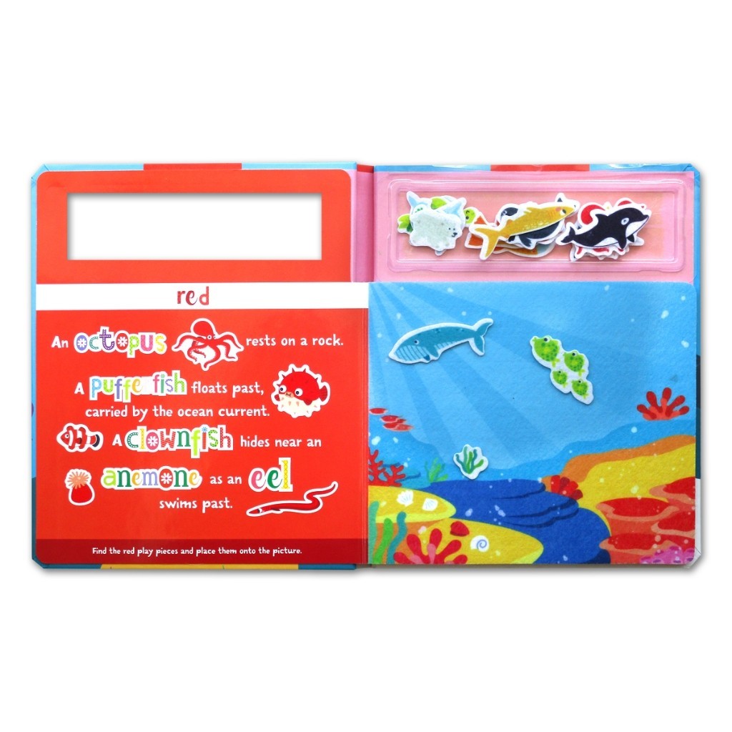 Play Felt First Words On the Farm/Colours Under the Sea  (Contains 25 Felt Pieces and 5 Play Scenes)
