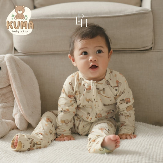 Little Palmerhaus - TENCEL™ Sleepsuit (Jumpsuit Bayi) 4.0