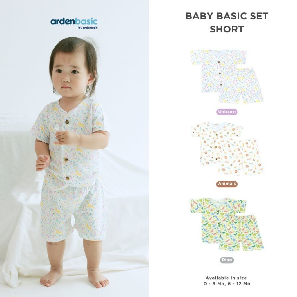 ARDENLEON ArdenBasic Baby Basic Set Short Setelan Pendek Bayi