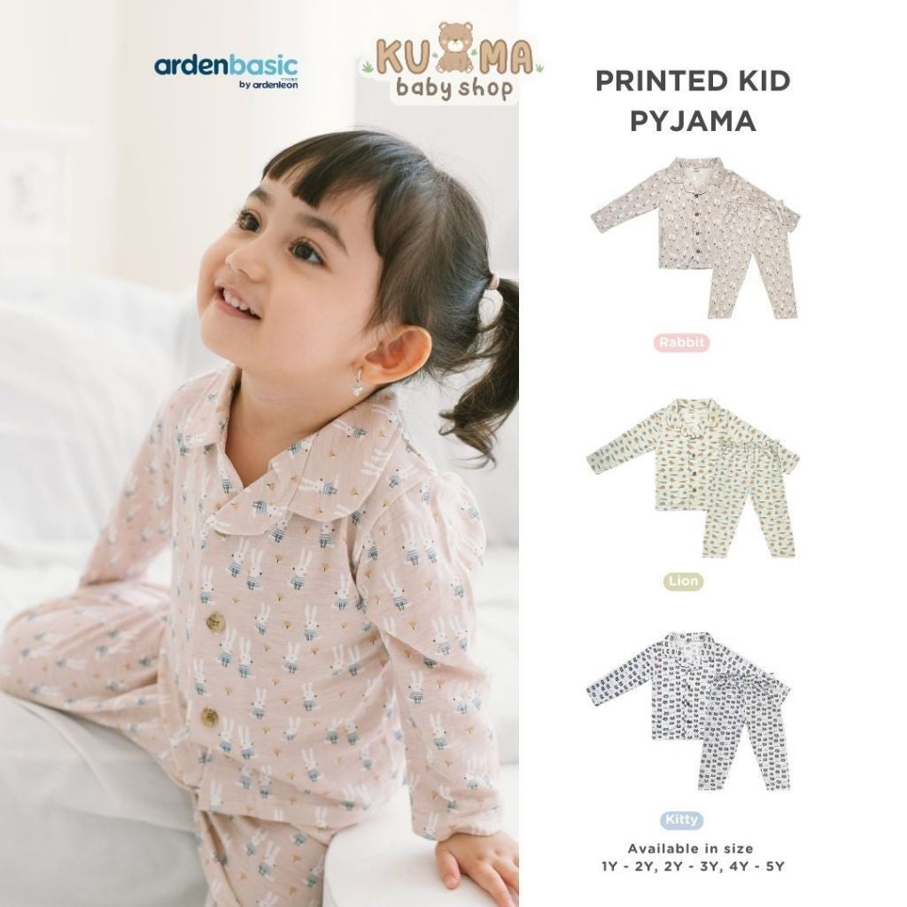 ARDENLEON ArdenBasic Printed Kid Pyjama Setelan Baju Tidur Anak